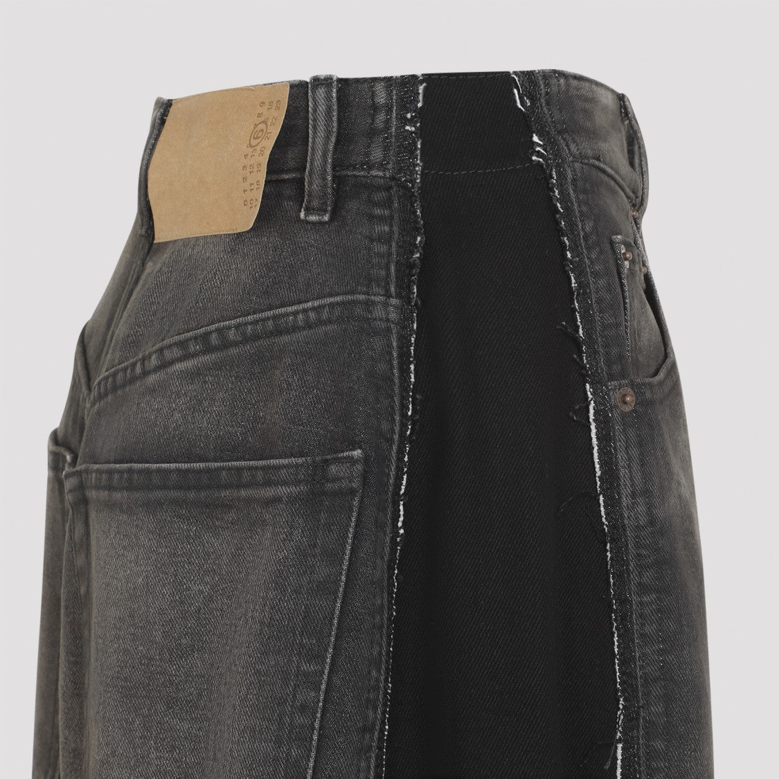 Mm6 By Maison Margiela Black Cotton Jeans