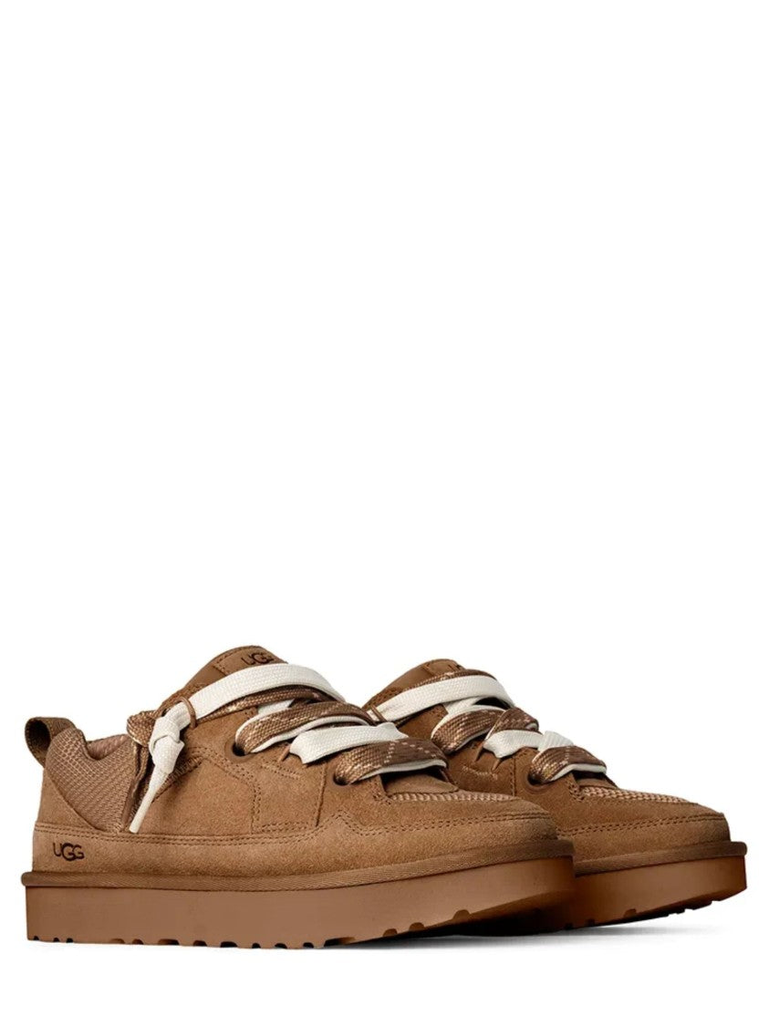 Ugg Brown Low-Top Suede Laced Sneakers