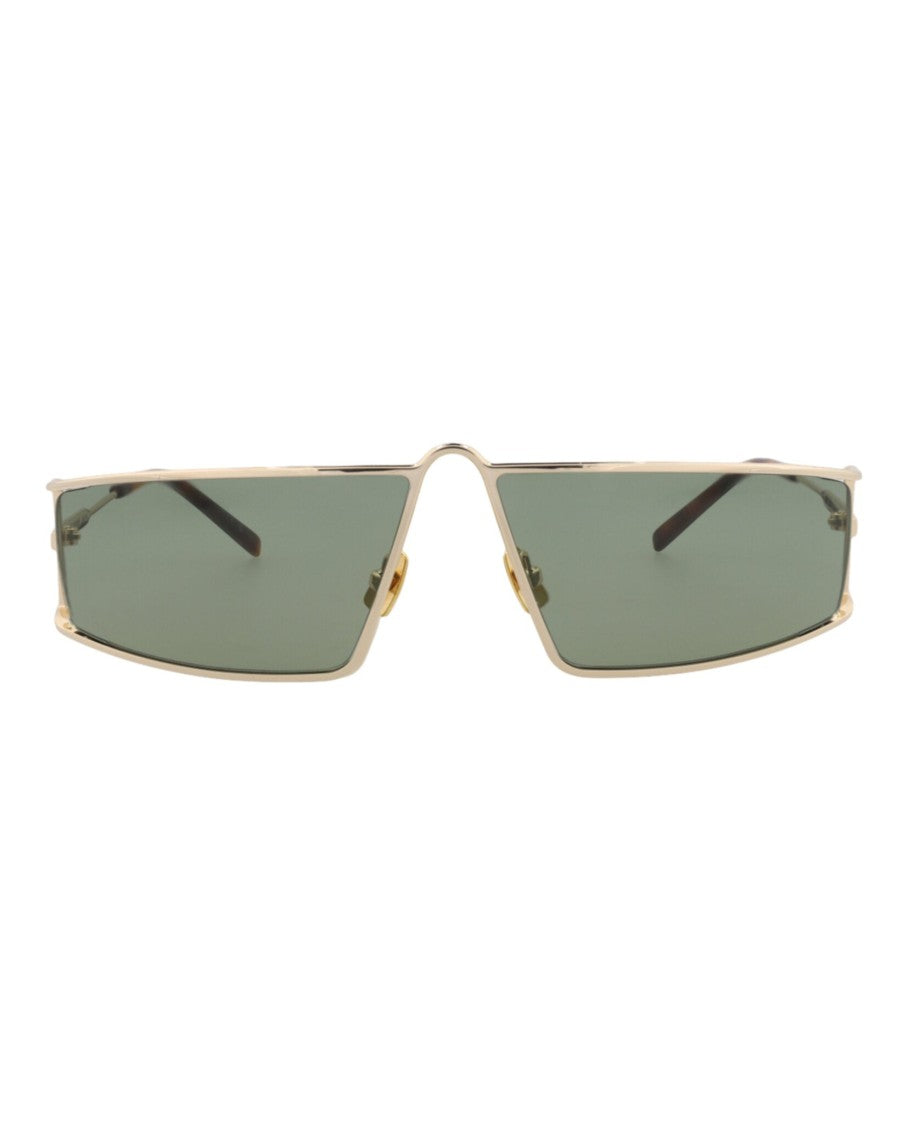 Saint Laurent Square-Frame Metal Sunglasses With Non-Polarized Lenses