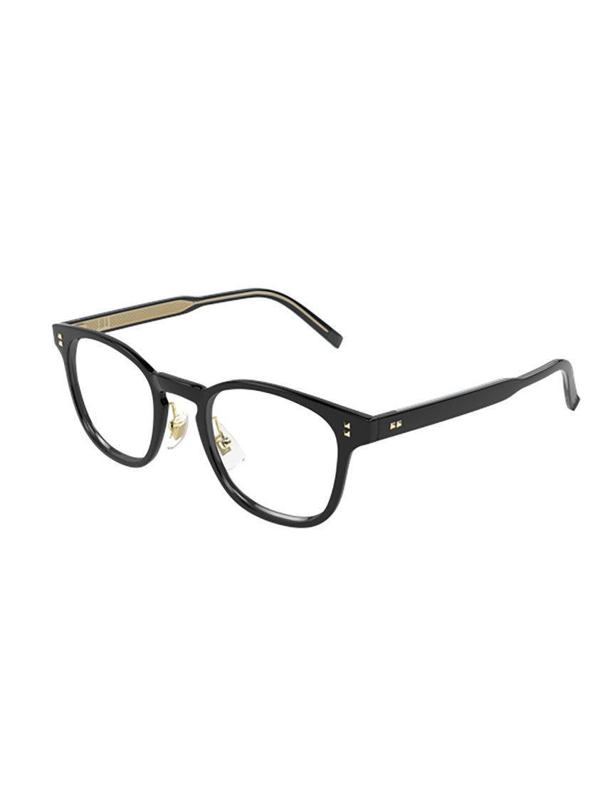 Dunhill Du0116o Rectangular Gold Accent Sunglasses