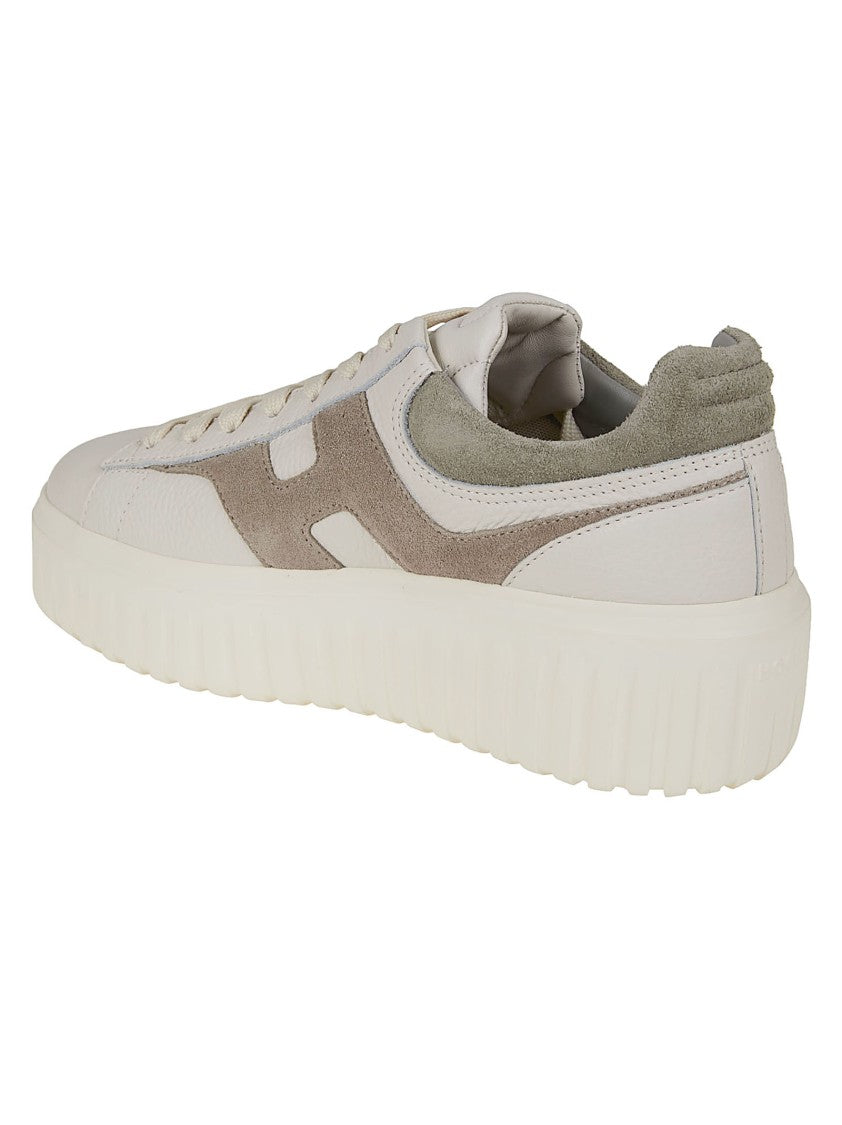 Hogan Low-Top Nappa Leather Sneakers With Suede Detail