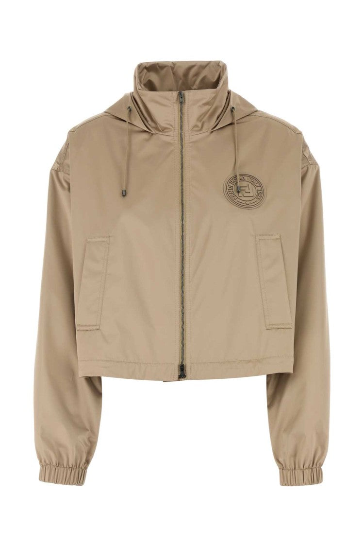 Fendi Cappuccino Polyester Windbreaker
