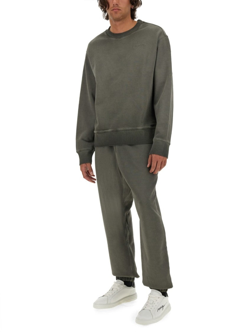 Msgm Washed Out Jersey Sweatshirt