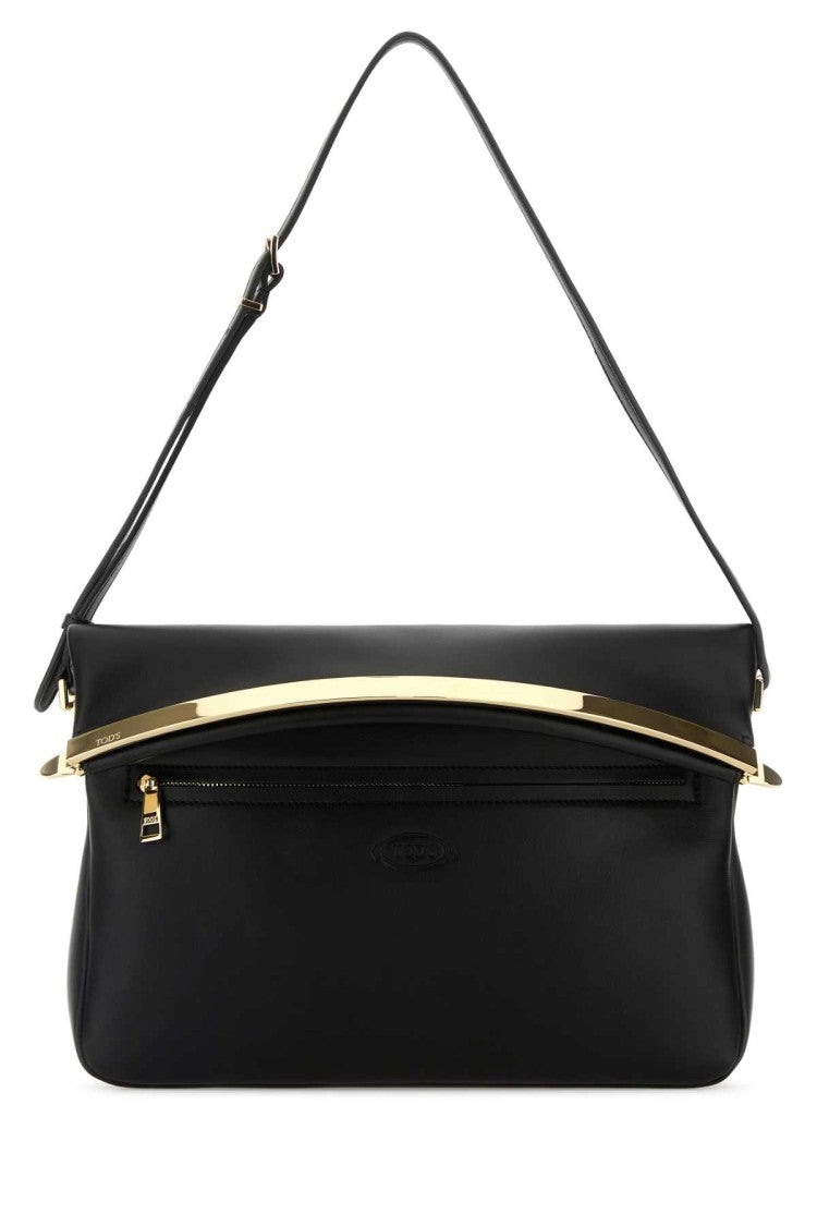 Tod's Black Leather Shoulder Bag