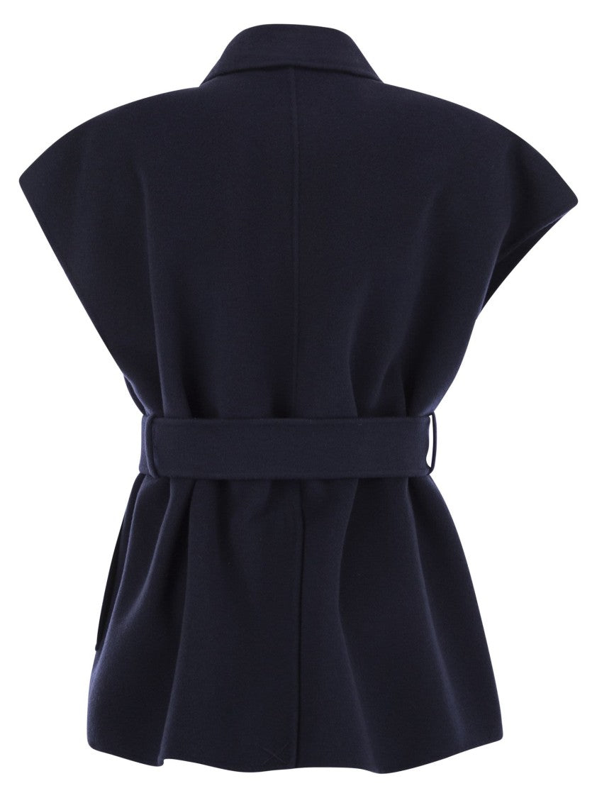 Max Mara Elegia - Wool Waistcoat With Belt