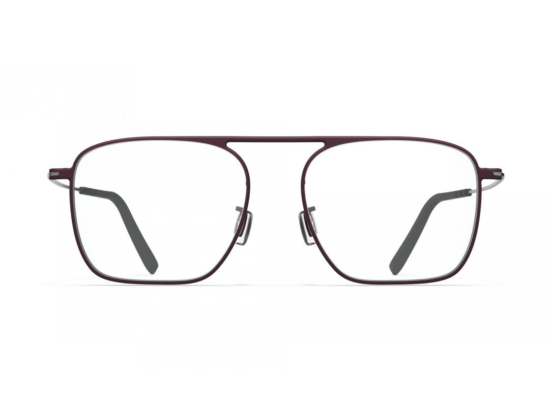 Blackfin Burgundy Bf1091 Double Bridge Titanium Eyeglasses