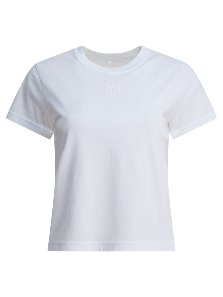 Alexander Wang Essential Jsy Shrunken Tee W/Puff Logo