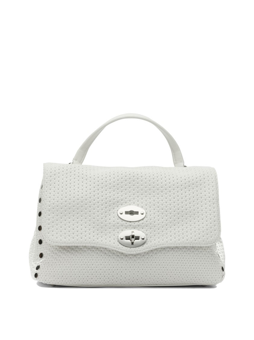 Zanellato Structured Rectangular Handbag With Silver-Tone Accents