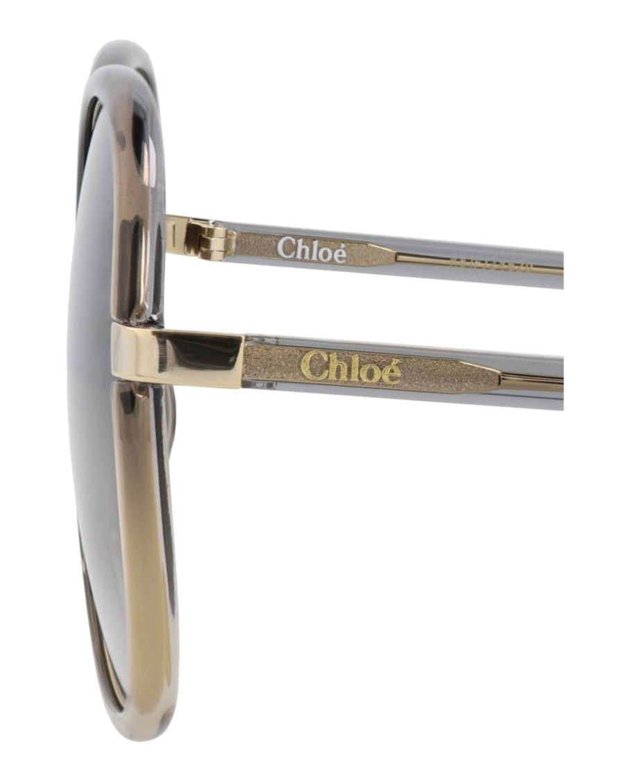 Chloé Round-Frame Injection Sunglasses