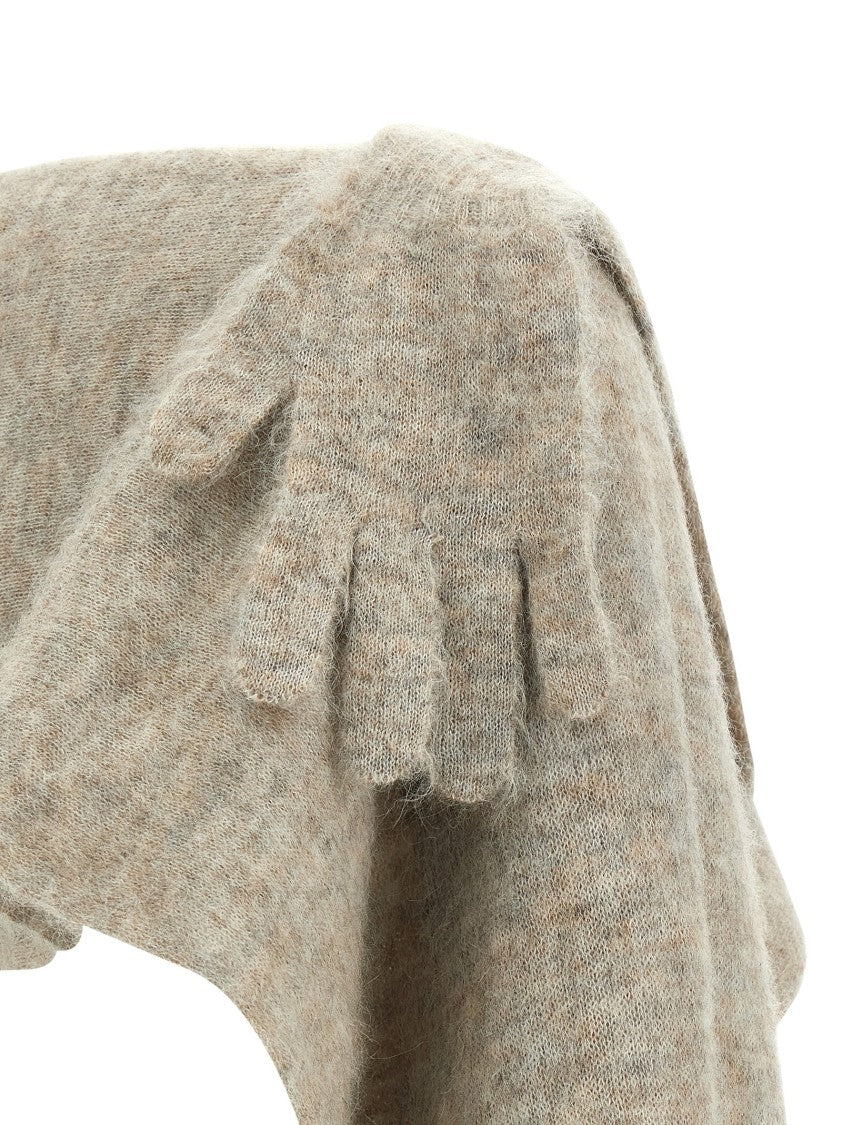 Moschino Gauze Mohair Blend Cape