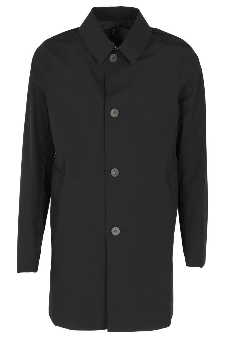 Rrd Urban Black Coat With Classic Collar