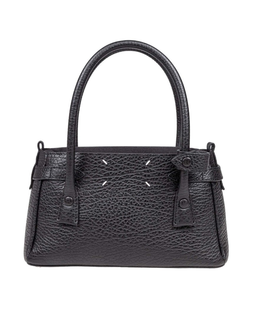 Maison Margiela Dress Age Small Leather Handbag, Black