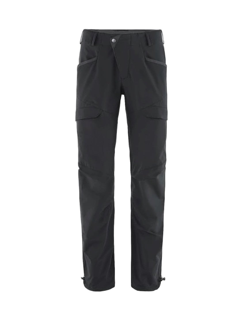 Klattermusen Straight Black Pants With Adjustable Hems