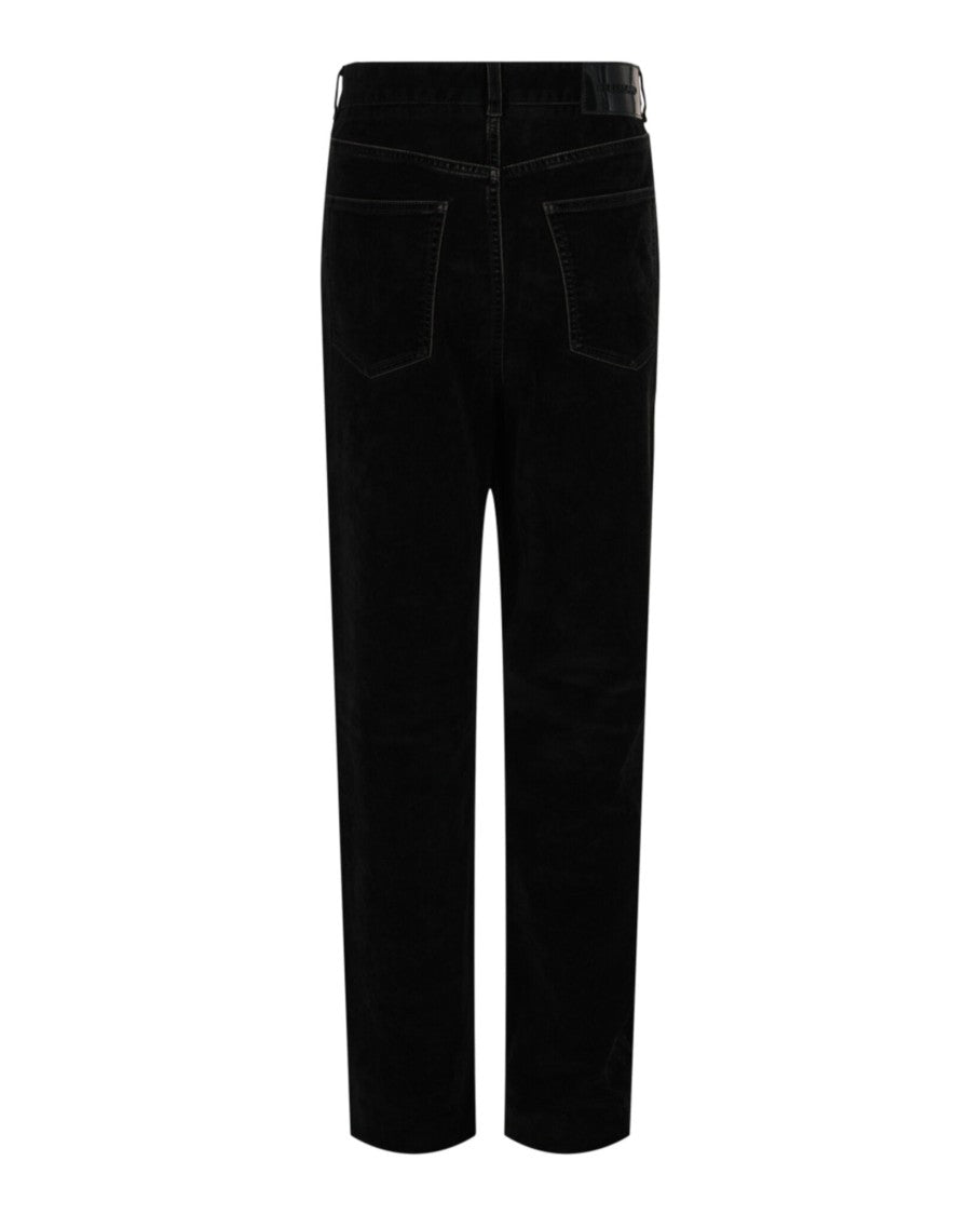 Ferragamo Velvet Straight-Leg Pants