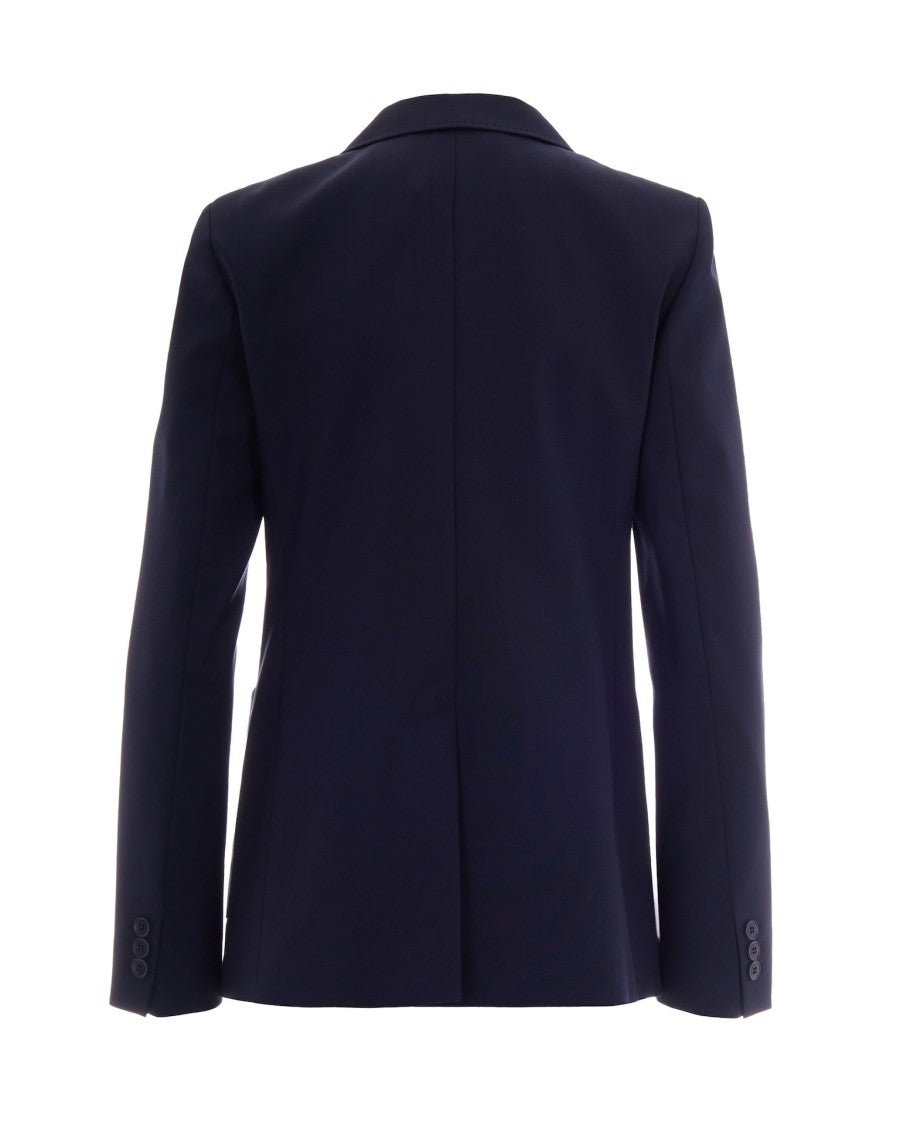 Max Mara Blue Double-Breasted Blazer