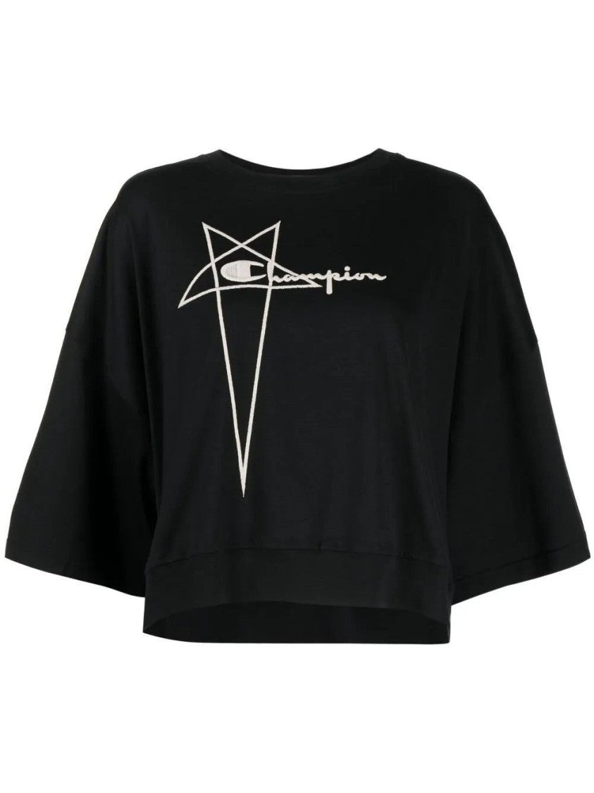 Rick Owens X Champion Cropped Short Sleeve T-Shirt