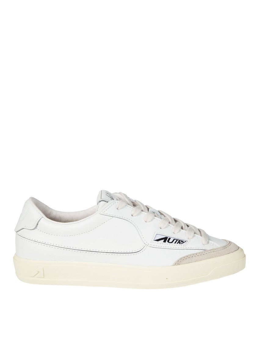 Autry White Windscape Low Suede Accent Sneakers