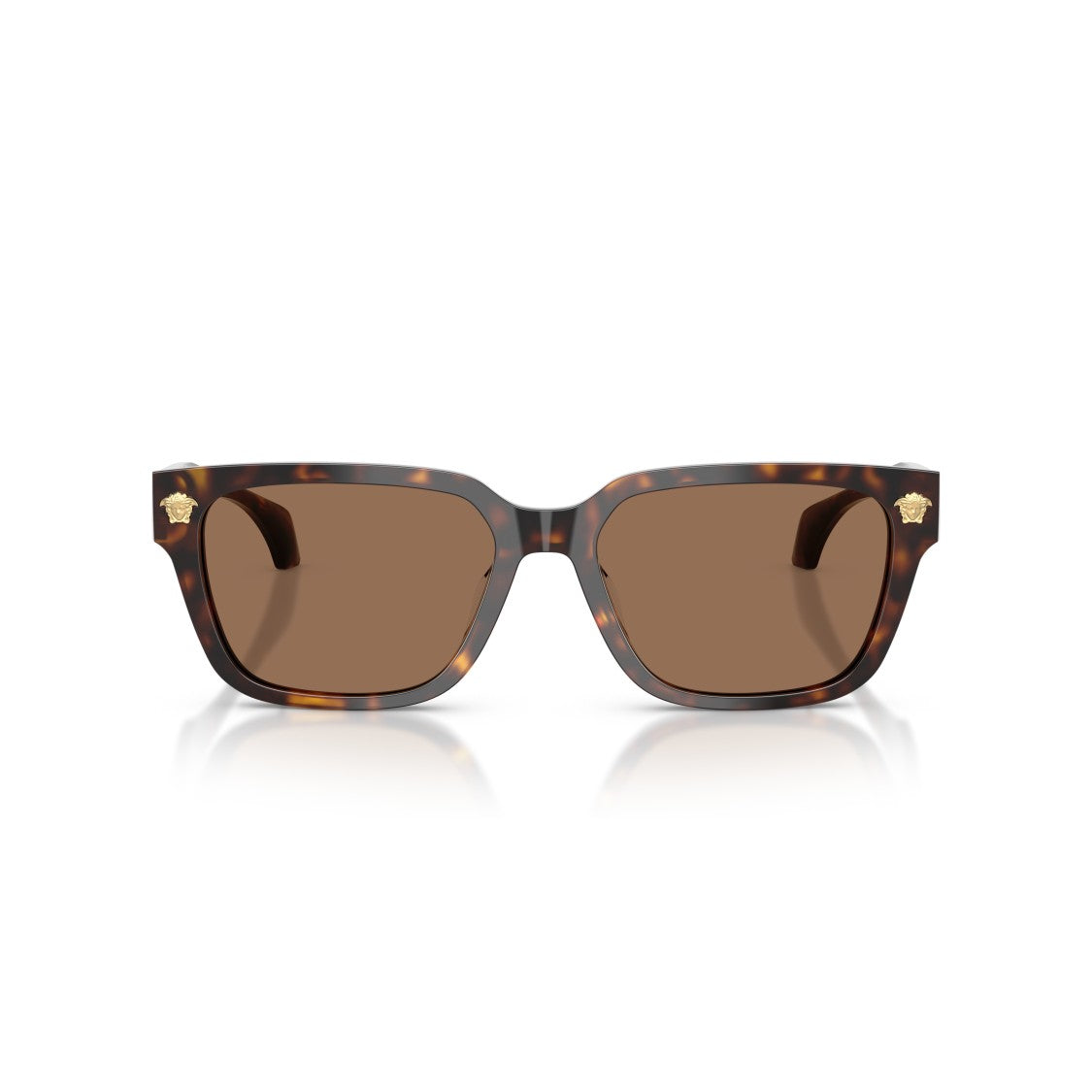 Versace 0Ve4513d Rectangular Tortoiseshell Acetate Sunglasses