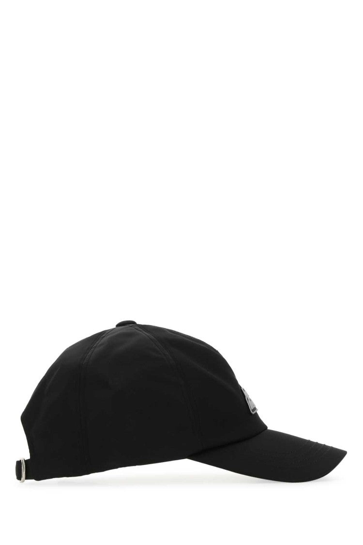 We11 Done Black Nylon Baseball Cap