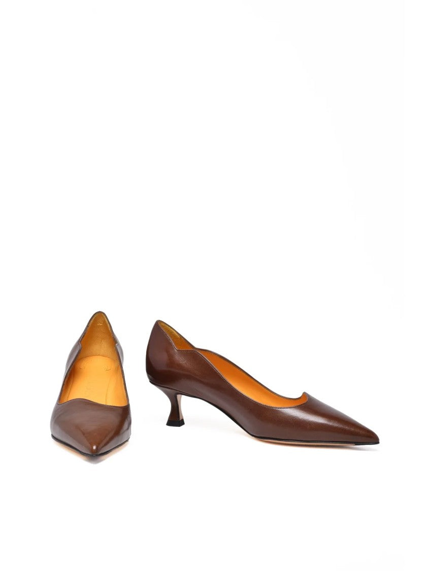 Mara Bini Brown Leather Pumps