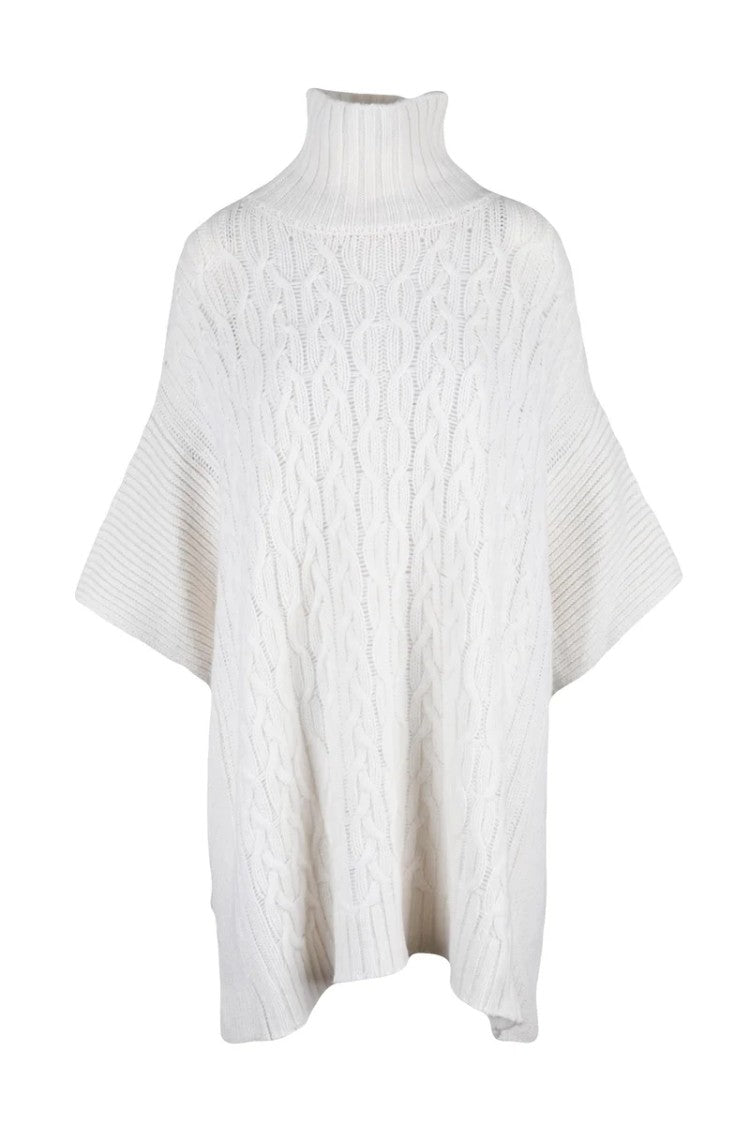 Eleventy Cashmere Cape Sweater - White