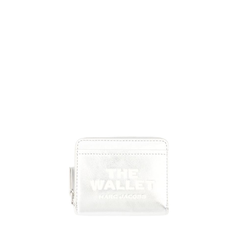 Marc Jacobs The Mini Compact Wallet - Leather - Silver