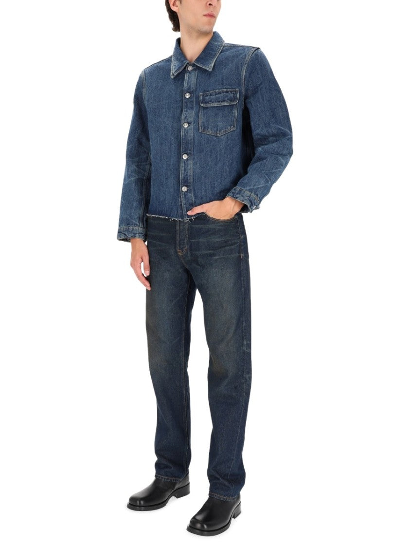 Our Legacy Blue Cropped Denim Jacket