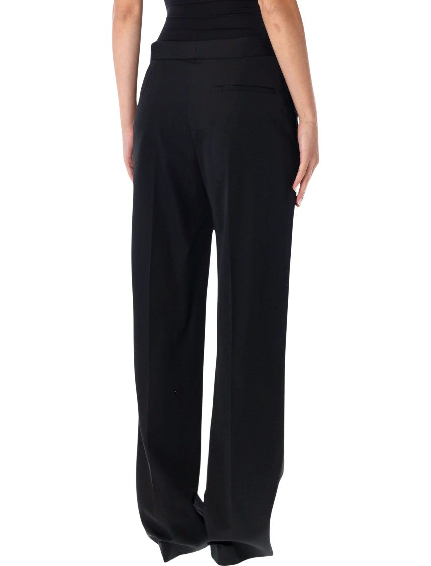 Stella Mccartney Tailored Black Tuxedo Pants With Silhouette