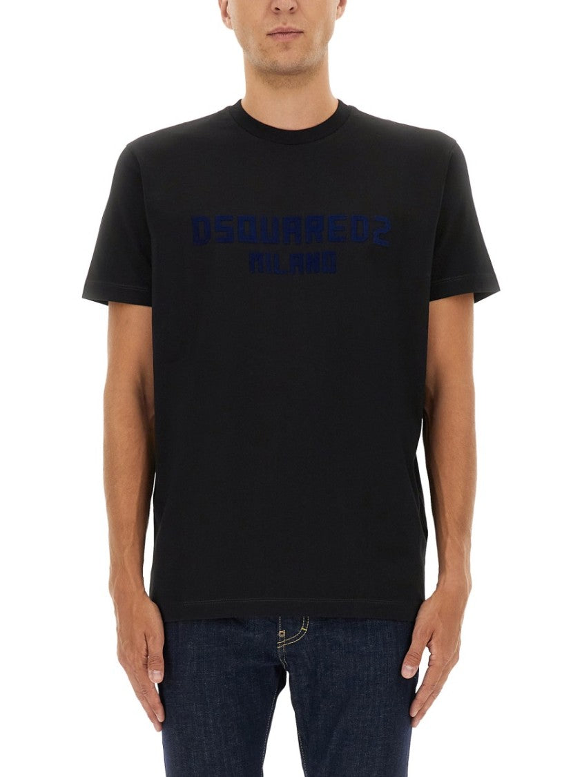 Dsquared2 Crew Neck T-Shirt With Subtle Logo Print