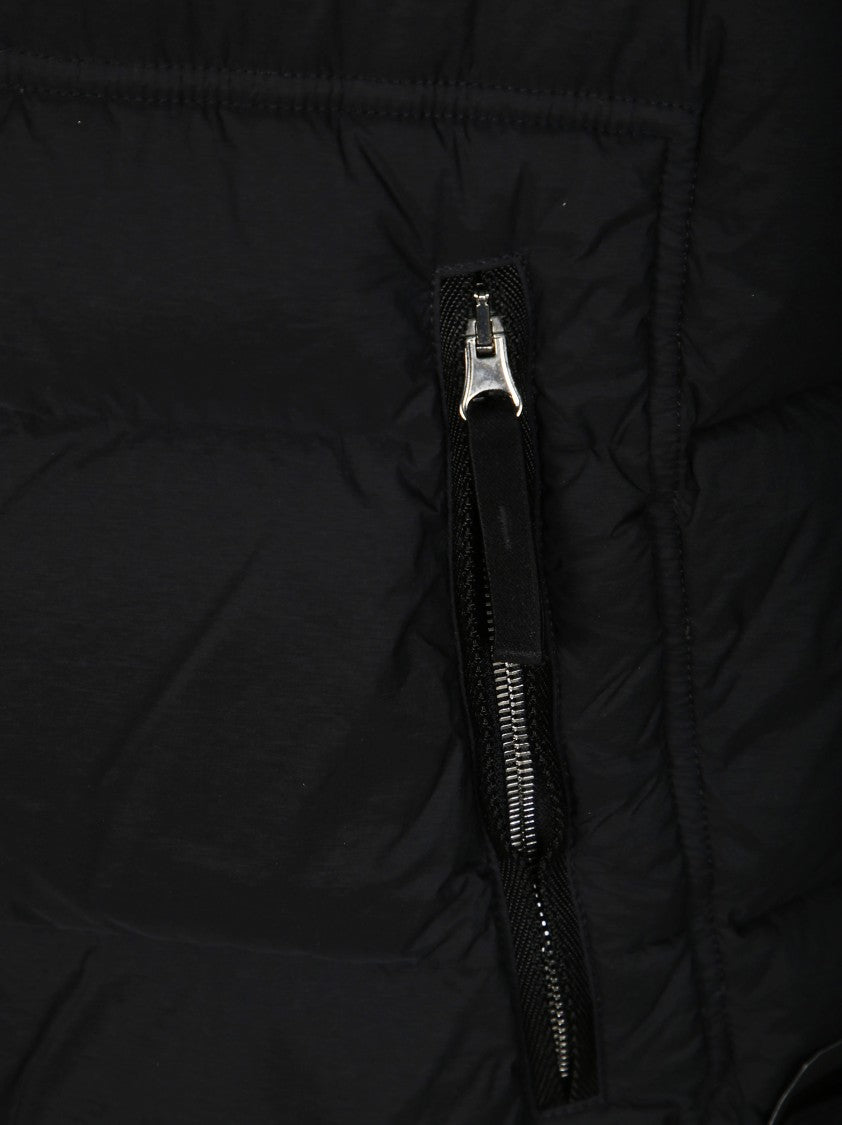 Stone Island Black Padded Vest With High Collar