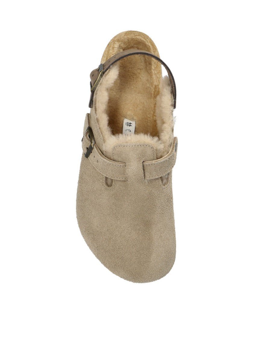 Birkenstock Tokio Shearling Suede Mules