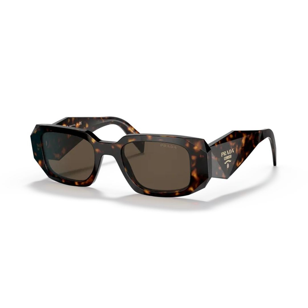 Prada 0Pr 17Ws Rectangular Tortoiseshell Sunglasses