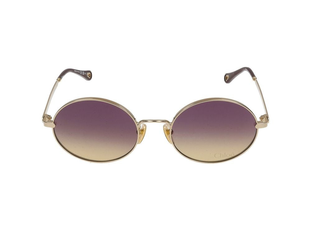 Chloé Gold Ch0326s Metal Round Sunglasses