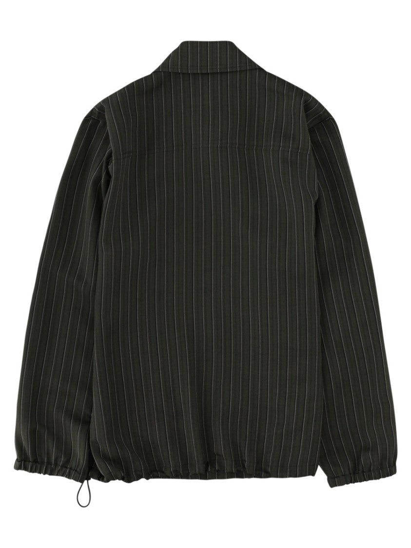 Dries Van Noten Vorries Pinstripes Adjustable Cuffs Viscose Jacket
