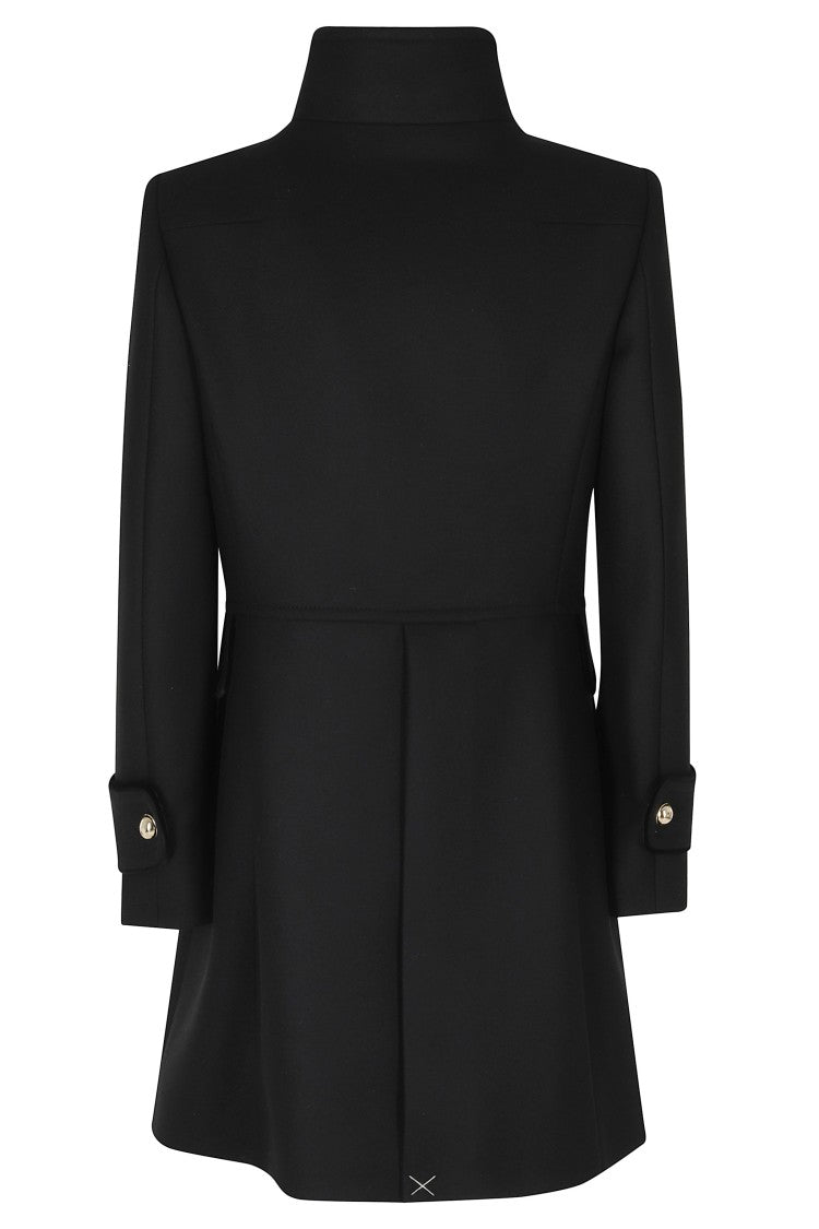 Fay Black Virginia Campus Virgin Wool-Blend Coat