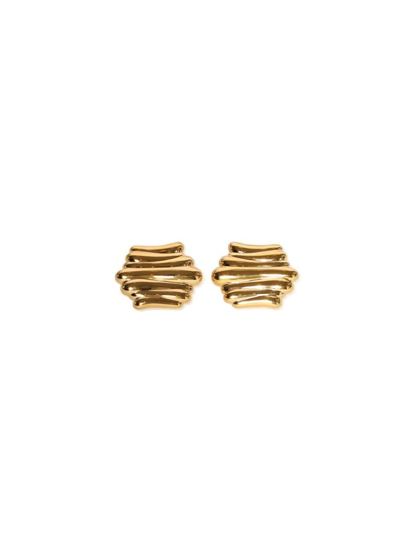 Khaite Crema Earrings Gold