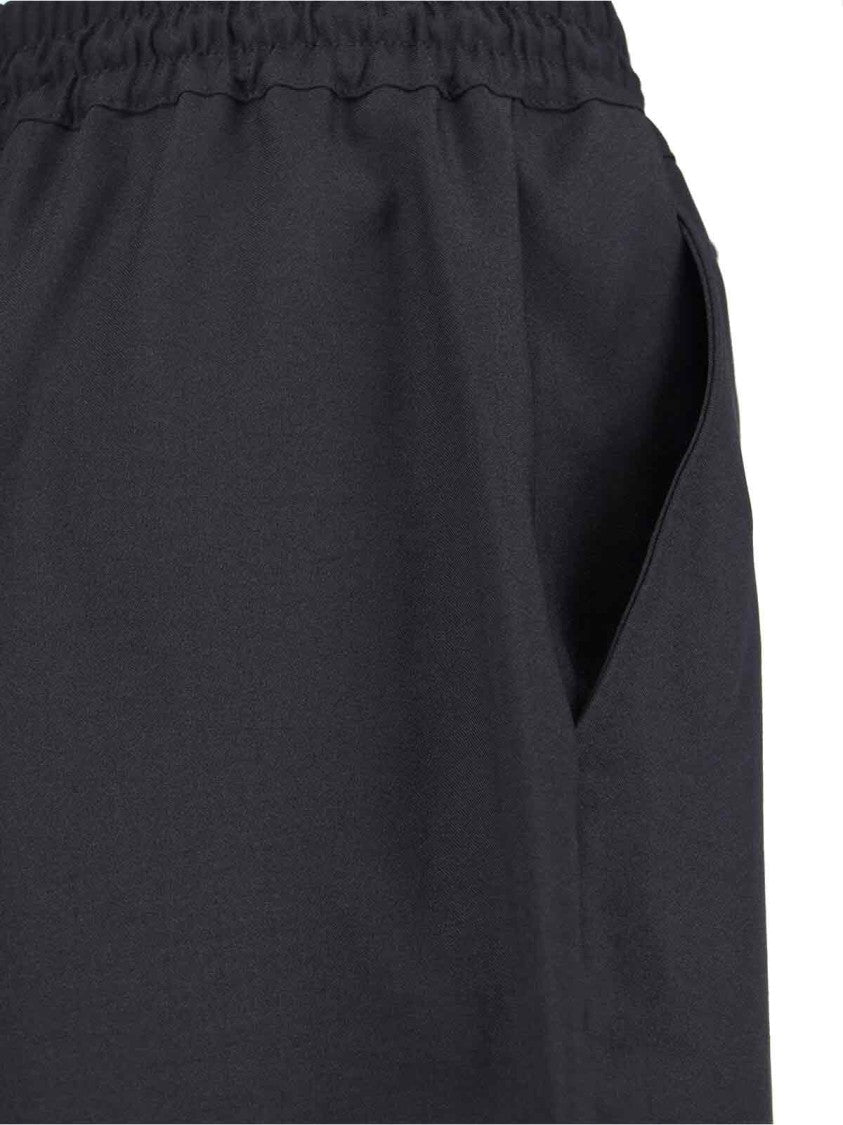 Y-3 Straight Leg Pants With Elastic Waist And Drawstring Closure