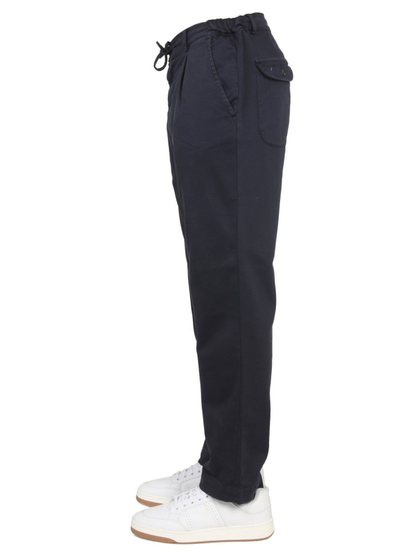 East Harbour Surplus Straight-Leg Black Pants With Button Closure