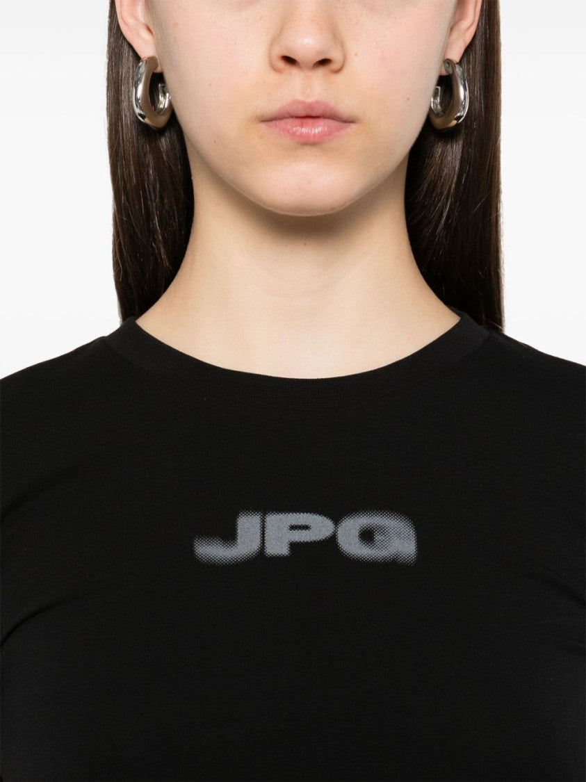 Jean Paul Gaultier Fitted Black Baby Tee