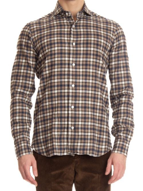 Barba Dandylife Check Print Shirt