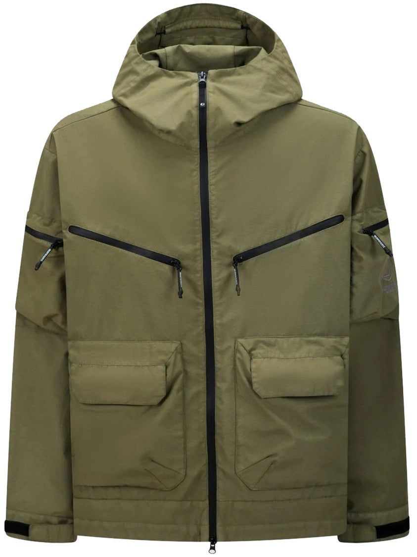 Murphy & Nye Green Sheet Boxy Fit Utility Hooded Jacket