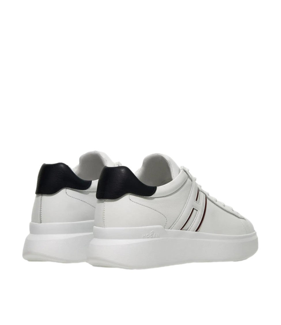 Hogan White H580 Leather Sneakers