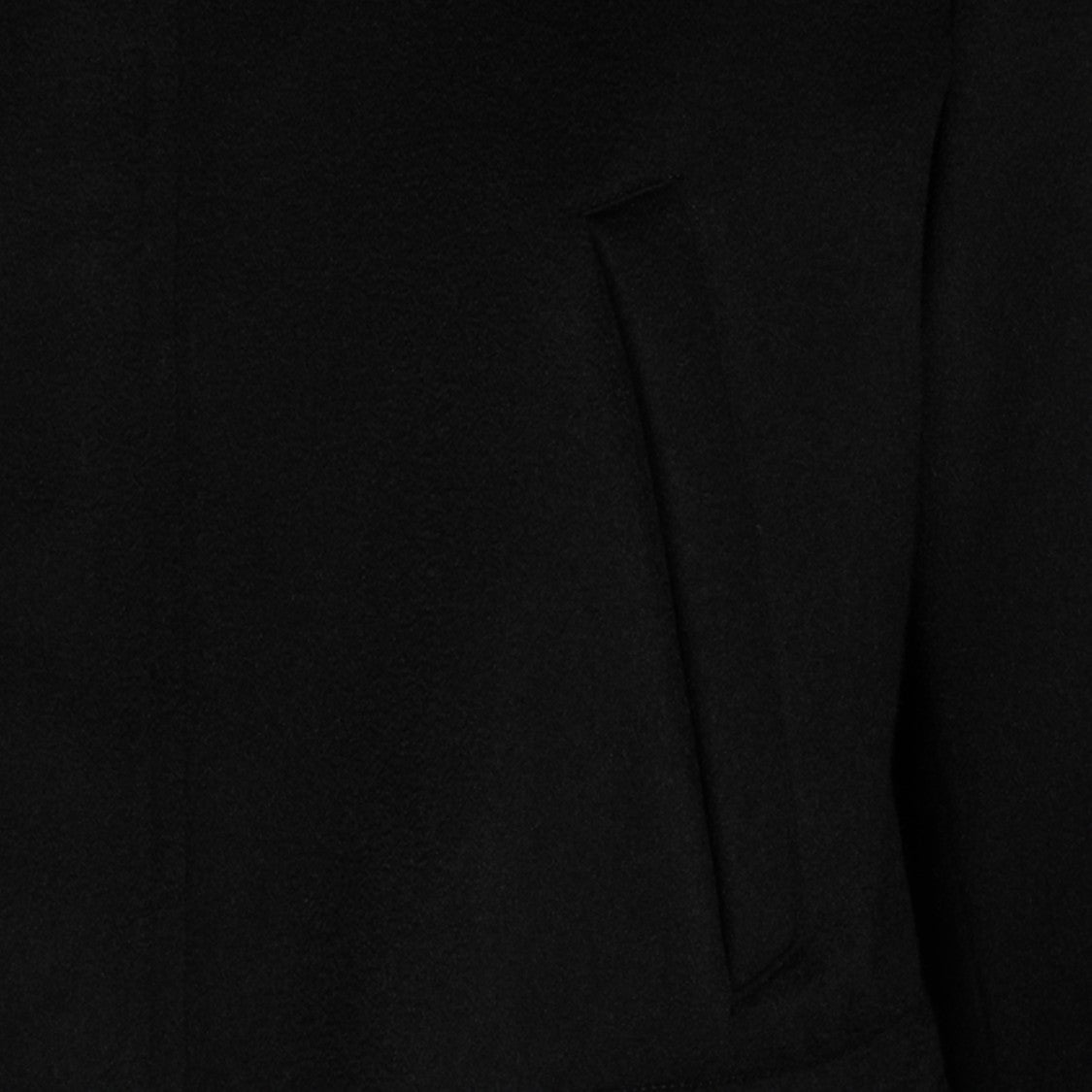 Lardini High Collar Minimalist Coat With Concealed Closure
