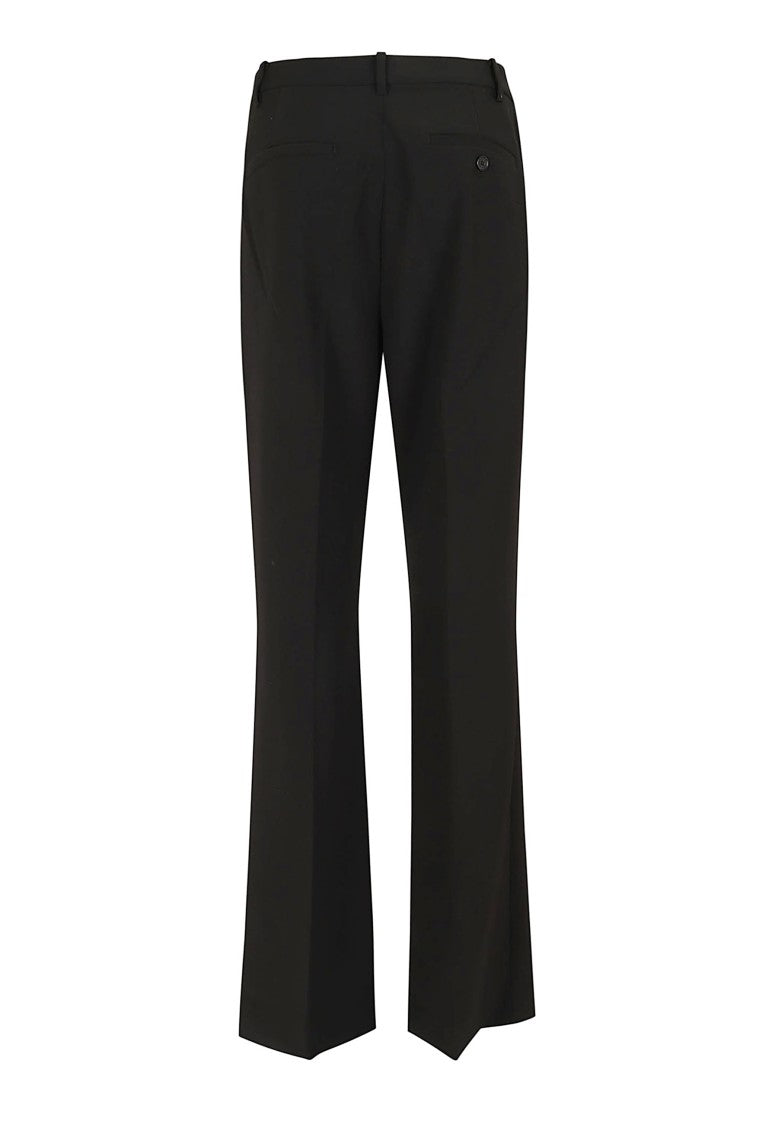Lauren Tailored Straight-Leg Trousers With Button Detail