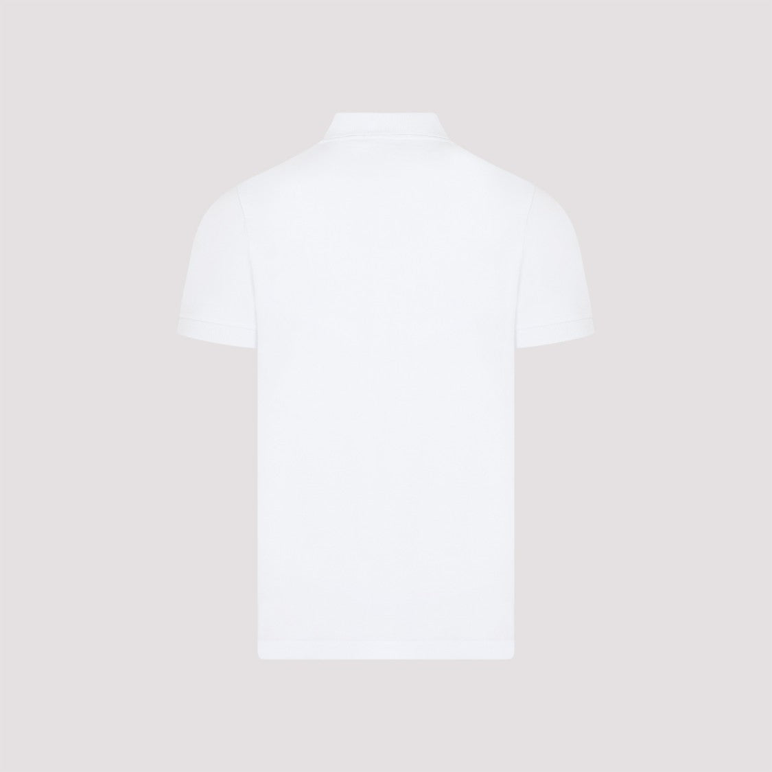 Stone Island Classic White Cotton Polo With Iconic Logo Detail