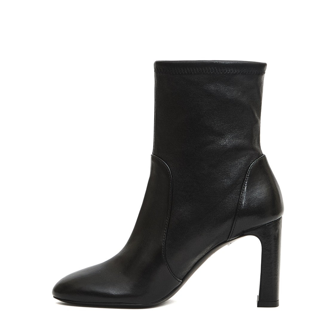 Stuart Weitzman Black Leather Ankle Boot
