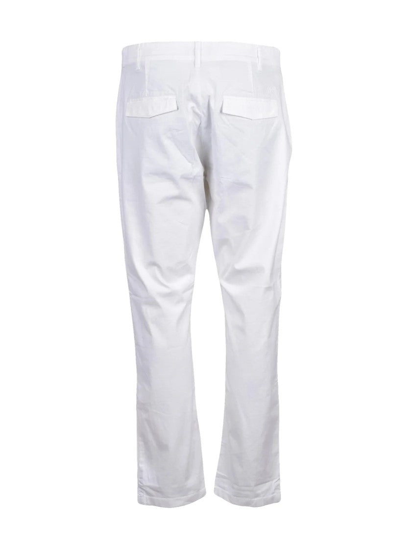 La Martina White Stretch Cotton Pants