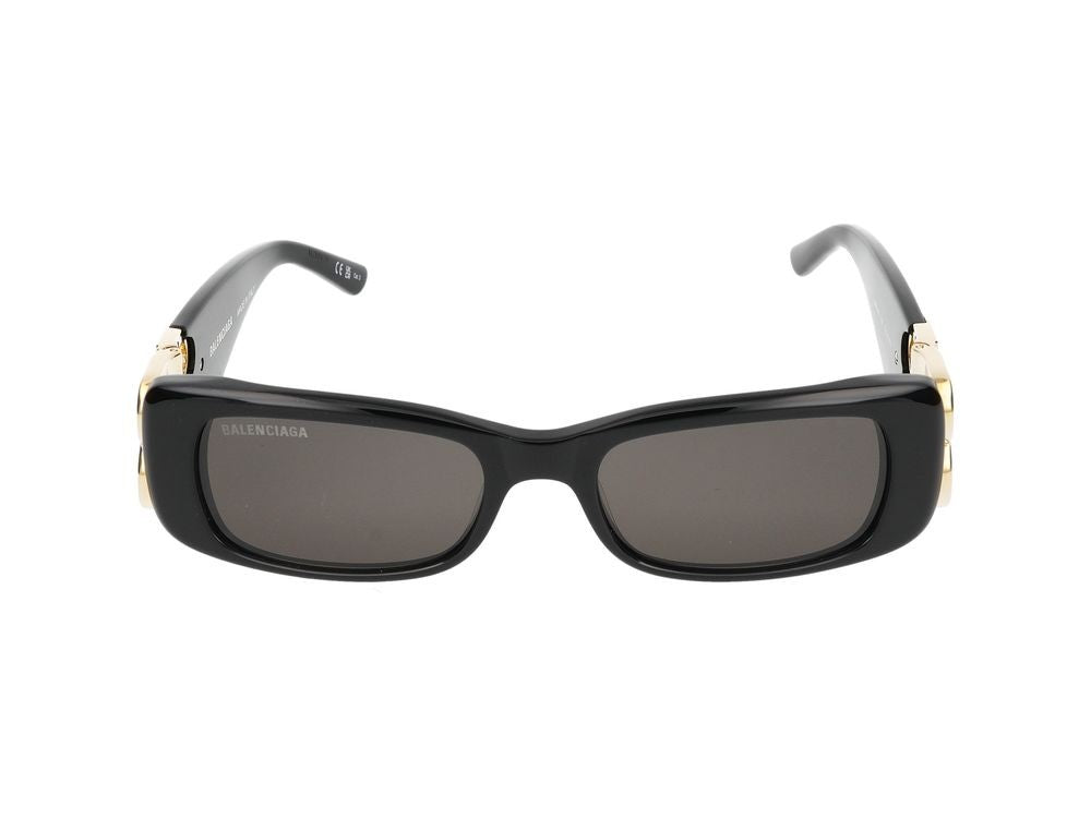 Balenciaga Sunglasses Bb0096s 001 Black Gold Grey 51/18/130