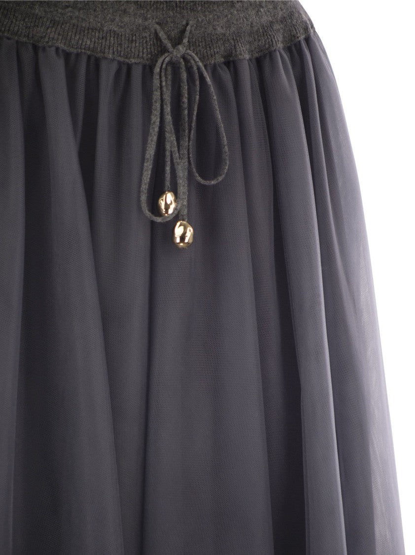 Fabiana Filippi Tulle Midi Skirt