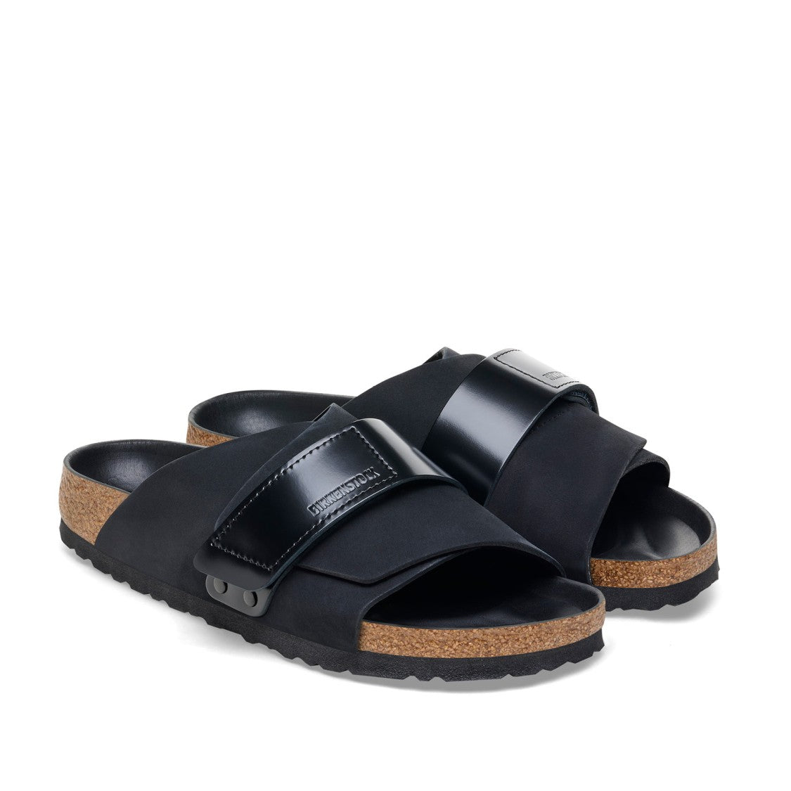 Birkenstock Kyoto Sandals In Nabuk Black